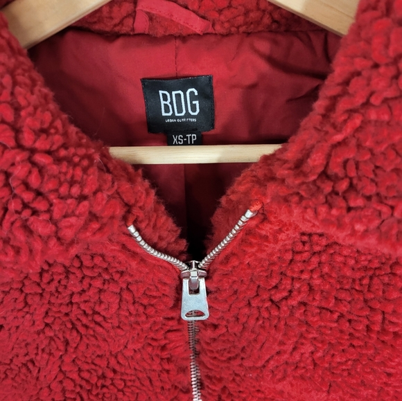 BDG Urban Outfitters Sherpa Zip Up Jacket XS - Picture 2 of 7